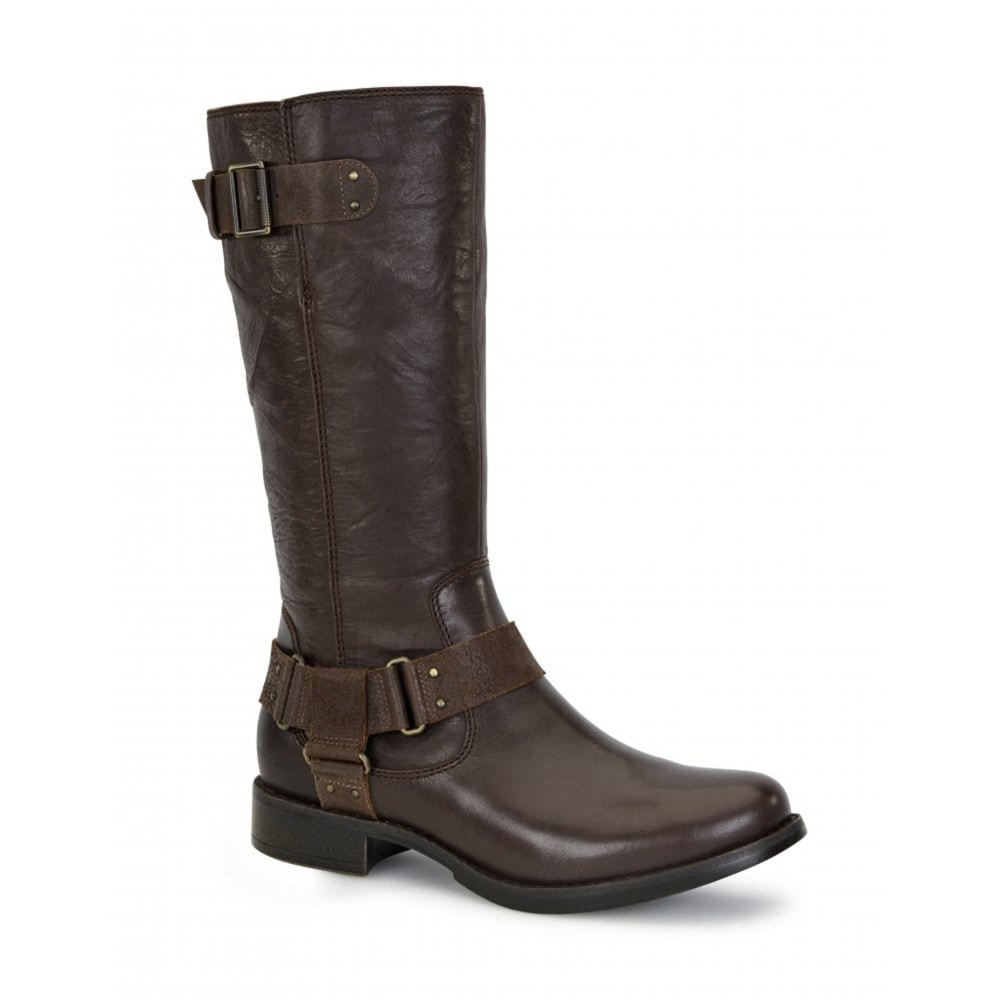 UGG Damien Rylie Collection Leather Buckle Moto Boots size 7